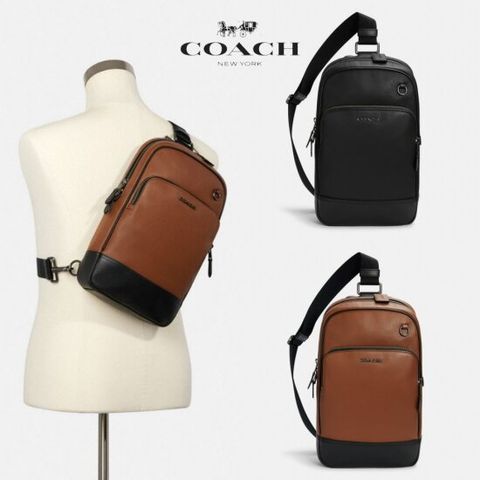 코치 COACH C2931 남자 그레이엄 송아지 가죽 크로스백