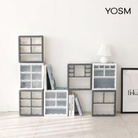 YOSM 트렌디한 조립식 큐브 정리박스 다용도 수납정리함
