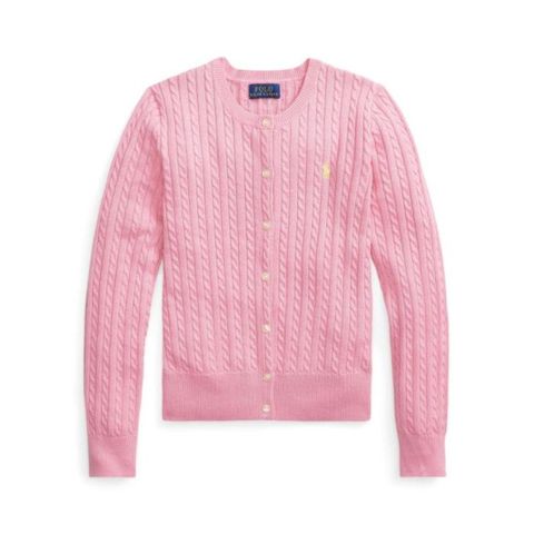 주니어 랄프 로렌 가디건 313 543047 065 065 FLORIDA PINK WITH