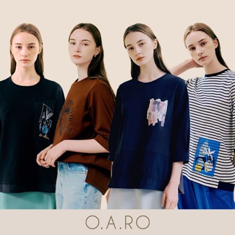 [오아로][1종]아트웍 블라우스