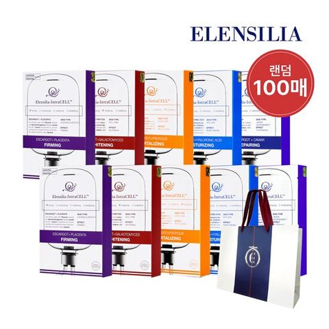 엘렌실라 인트라셀 마스크팩 100장+쇼핑백1장
