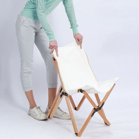 접이식낚시의자 감성우드 접이식 캠핑의자 45x70cm 레저 폴딩체
