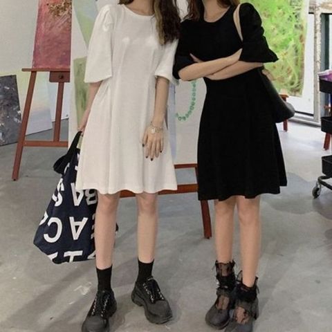 면소재 심플스타일 바캉스룩 여름원피스 미니원피스