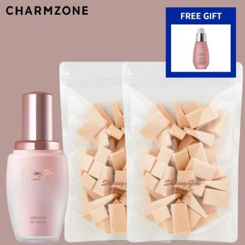 [참존] 샤이닝글로우 물광 비비크림 30ml + 퍼프 100매/추가증정