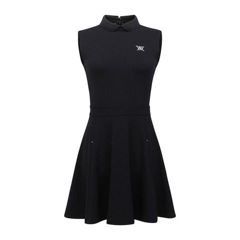 [어뉴골프] 여성 WOMEN EMBOSS JACQUARD ONE-PIECE_BK