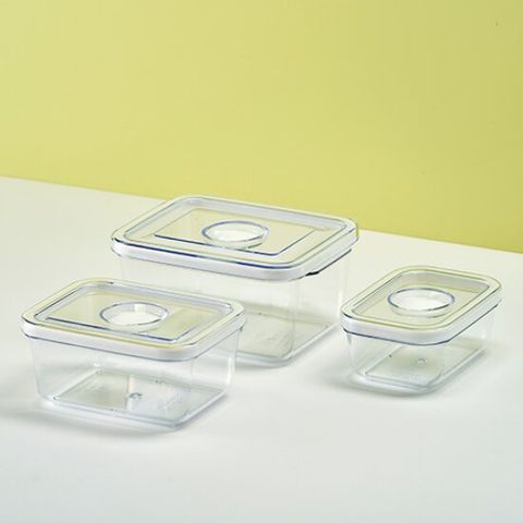 휴락 진공밀폐용기 사각 3종 세트