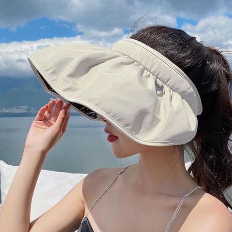 여성 여름 UV 자외선 차단 썬캡모자 돌돌이 버킷햇