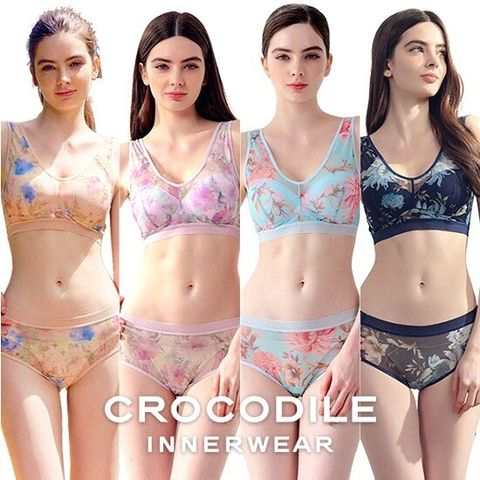 [모바일한정]크로커다일 25년 플라워쿨링 감탄브라 4세트