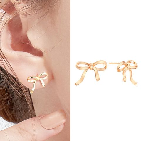 [제메이스] 14K 실키 리본 귀걸이