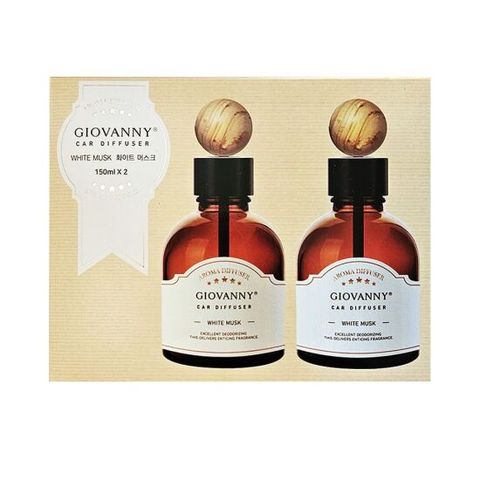 향기좋은방향제 디퓨저 화이트 머스크 150ml x 2개입 지오바니