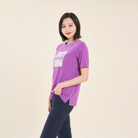 [크로커다일레이디] 여름 원포인트 라운드 텐션 티셔츠 _CLDMTS903