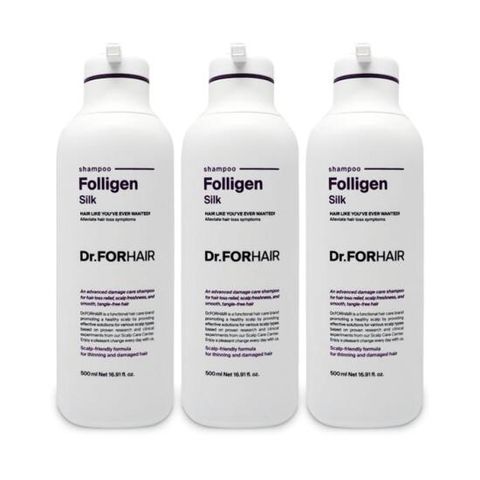닥터포헤어 폴리젠 실크 샴푸 손상 모발용 500ml 3개 Ss