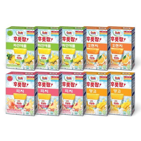 돌후룻팝 80팩(파인24팩+망고16팩+오렌지16팩+피치24팩)