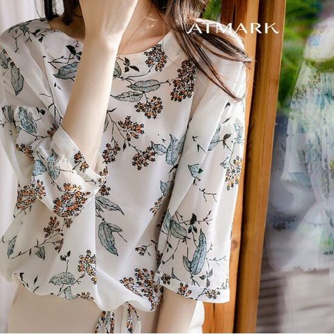ATMARK (77까지)오리엔쉬폰블라우스_AA46BL002G
