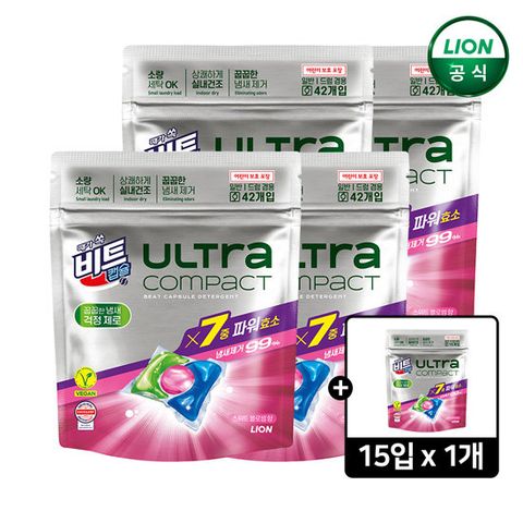비트 울트라콤팩트 스위트블로썸 42입x4팩+15입x1팩