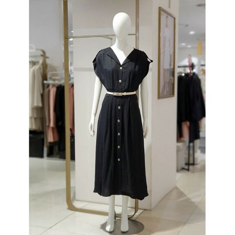 [에꼴드파리][에꼴드파리] 백 밴딩 리넨 원피스 S78RB47WOBS78A