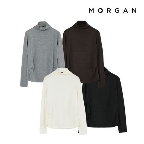 모르간 울 블렌드 풀오버 4종