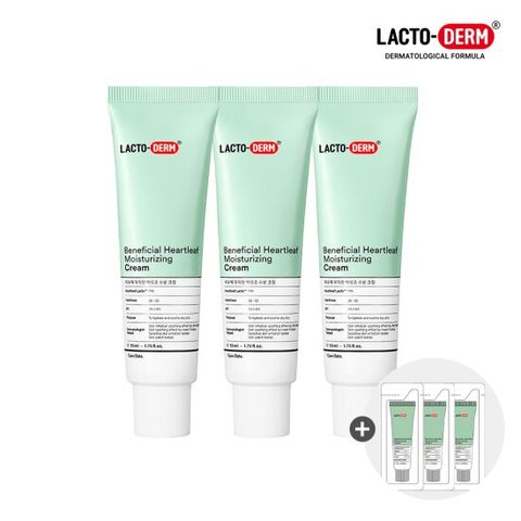 락토덤 어성초 수분크림 50ml 3개+1mlX5 증정