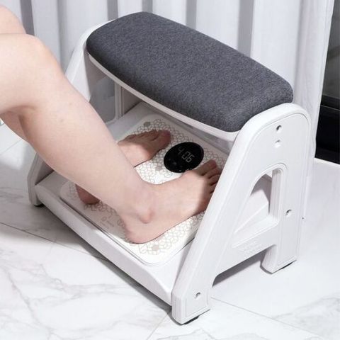 사무용 의자 저주파 풋쉬풋쉬 발받침대 마사지기-블랙 그레이