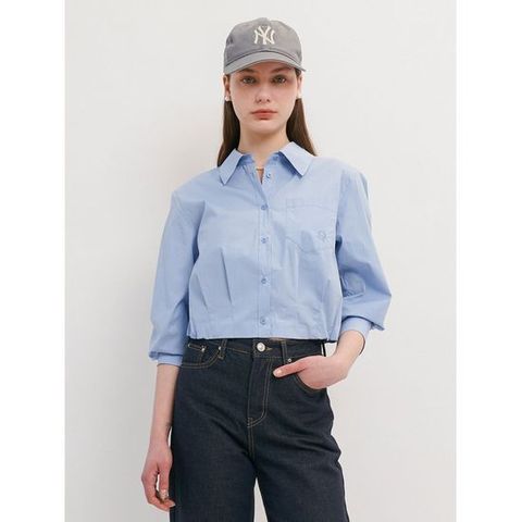 [올리브데올리브]자수 포인트 셔츠  OW3SB2110