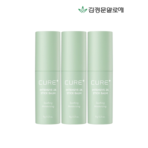 [김정문알로에]큐어 2X크림 수분 스틱밤 3개