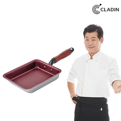 클래딘 통3중 레드 계란말이팬
