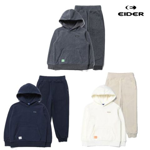 [ 롯데백화점 ]아이더 [택가 115000원]BASIC (베이직) UNI 키즈 플리스 후디드 셋트 JUW21265
