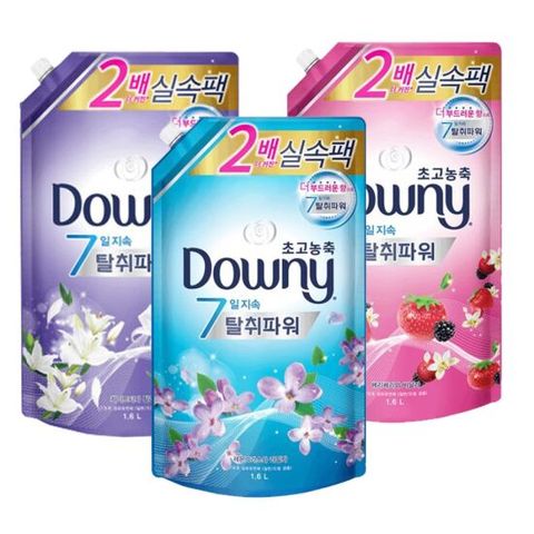 (1개배송상품) 다우니 초고농축 7일 탈취섬유유연제 1.6L리필3종중(1개배송상품)