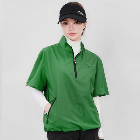 [체스]미우 퍼포먼스 그레디 여성골프 반팔 아노락 반집업 티셔츠 골프바람막이티셔츠 아노락티셔츠