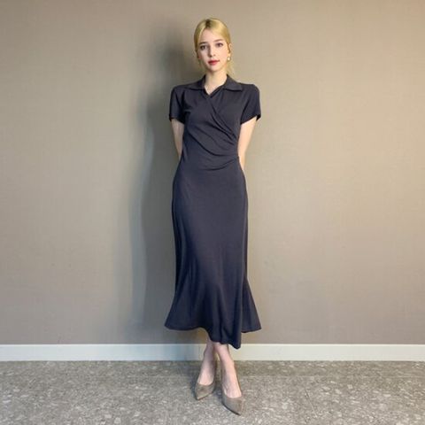 [ 롯데백화점 ][파슨스] Coco Collar Dress    [PW2Q3OP04]
