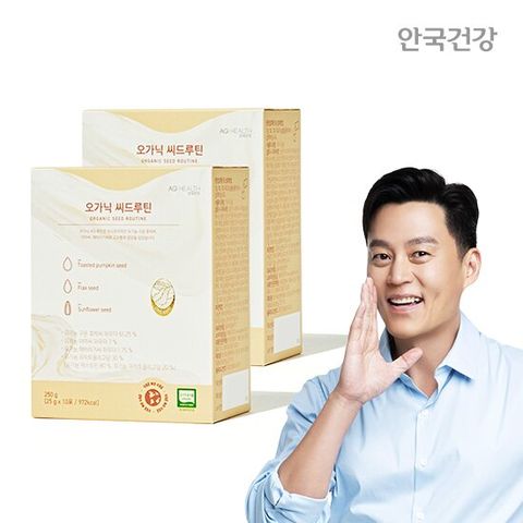 [안국건강] 오가닉 씨드루틴 30포 2박스(2개월분) 유기농 저당 단백질