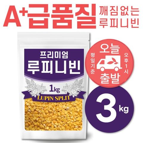 호주산 루피니빈 콩 3kg(1kgx3) 프리미엄 특 A급 루피니빈콩 루핀콩