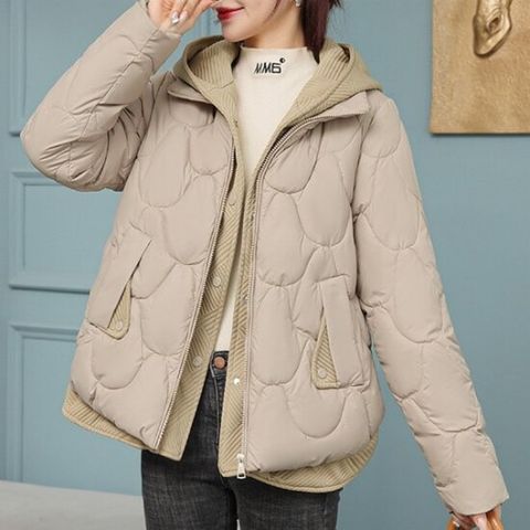 [렐라웨어] 노블 신상 후드 퀼팅 패딩 자켓 4color
