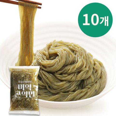 슬로우래빗 미역곤약면 180g 10개
