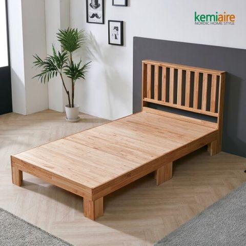 케미에르 베이크 참죽나무원목 슈퍼싱글 침대프레임 KFR-402SS