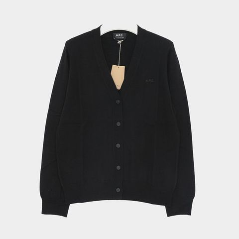 아페세 24FW APC자수로고 울 V넥 여성 가디건 WVAWM F22258 LZZ