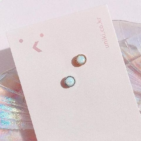 [오노마] ONM (낱개판매) 아이스 오로라 귓바퀴 아웃컨츠 피어싱