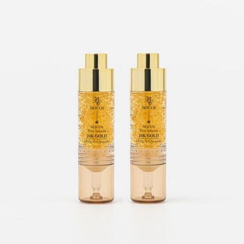 비코스 타임솔루션 24K골드 리프팅 샷 앰플 10ml 2개