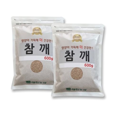 수입 참깨 1.2kg (600gx2봉) 생참깨