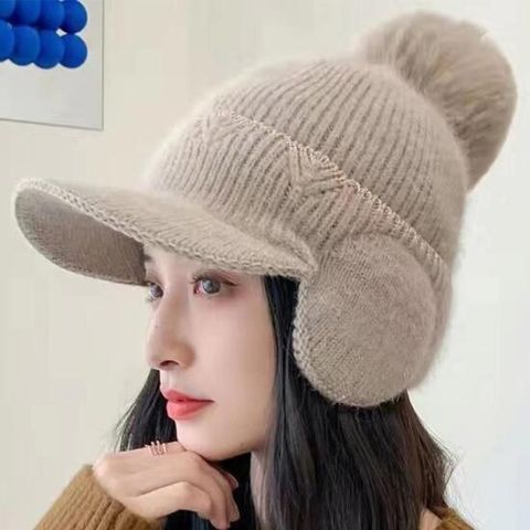 여성 방풍 왕방울 귀마개 모자