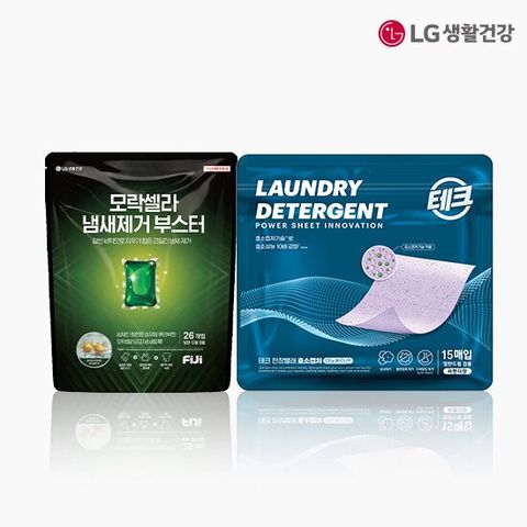 피지 쉰내제거 모락셀라 26입 x 1개+한장빨래 1팩 15매