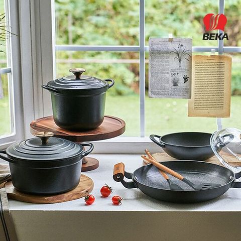 베카 시즈닝 무쇠 4종세트+키친툴2p