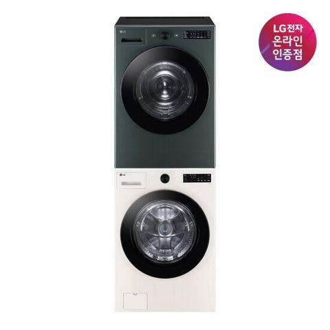 [LG전자 공식인증점] LG 트롬 오브제컬렉션 세탁기 건조기 세트 FG21EN+RG19GN