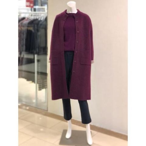 벨리시앙 세이브존01 울 블랜드 라쿤 롱 니트 가디건 (2color) KT2404