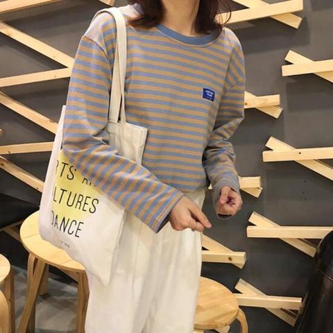 크롭 스프라이프 티셔츠 데일리 루즈핏 슬리브 여자