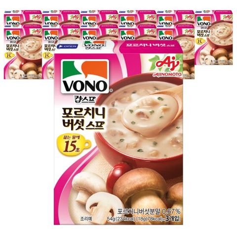보노스프 컵스프 포르치니 버섯스프 54g x 12개