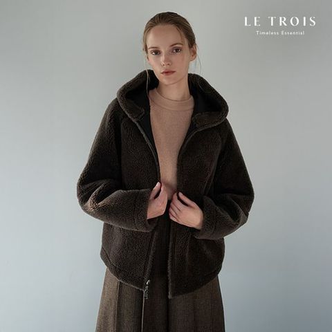 [르투아]24FW  양모 무스탕 자켓