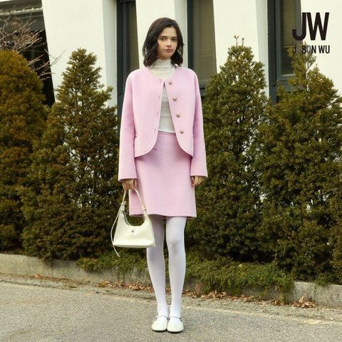 제이슨우 울블렌드 핸드메이드 미니 스커트