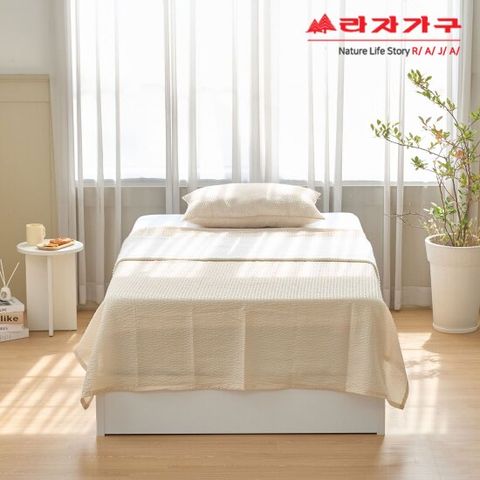라자가구 비바 테르니 무헤드 침대 SS + 본넬매트 포함 LJY342