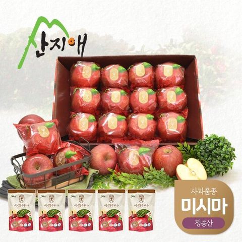 산지애 미시마 사과 2.7kg + 사과주스 5팩